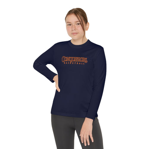 Conquerors Basketball 001 Youth Long Sleeve Tee