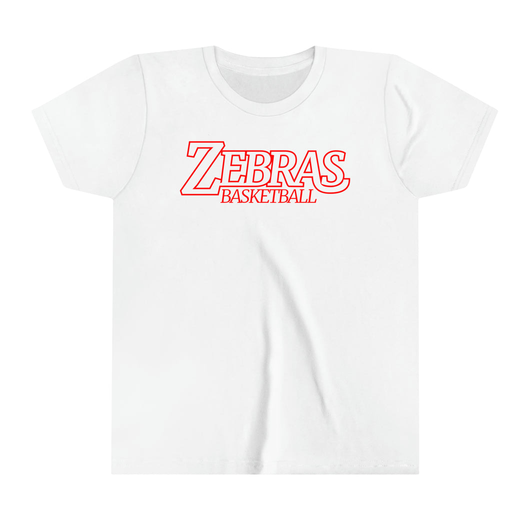 Zebras Basketball 001 Youth Tee