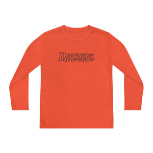 Panthers Basketball 001 Youth Long Sleeve Tee