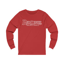 Load image into Gallery viewer, Red Devils Basketball 001 Adult Long Sleeve Tee