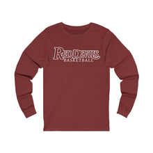 Load image into Gallery viewer, Red Devils Basketball 001 Adult Long Sleeve Tee