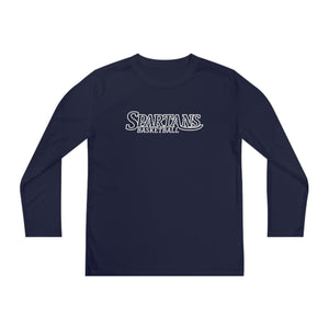 Spartans Basketball 001 Youth Long Sleeve Tee