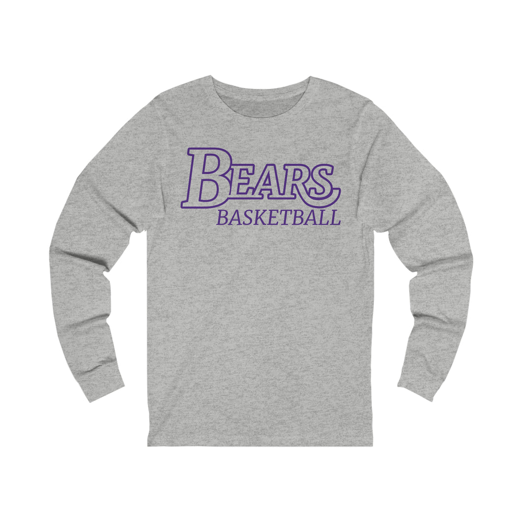 Bears Basketball 001 Adult Long Sleeve Tee