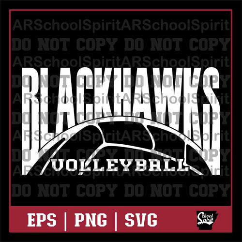 Blackhawks Volleyball Design