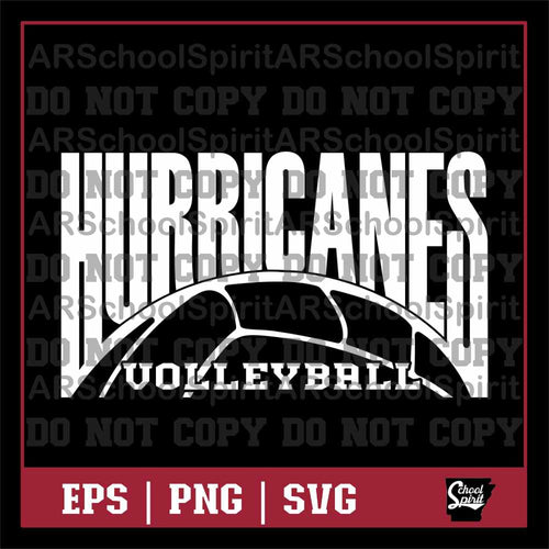 Hurricanes Volleyball Design
