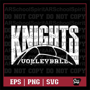 Knights Volleyball Design