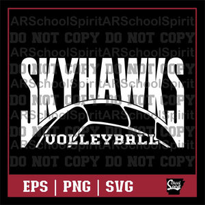 Skyhawks Volleyball Design