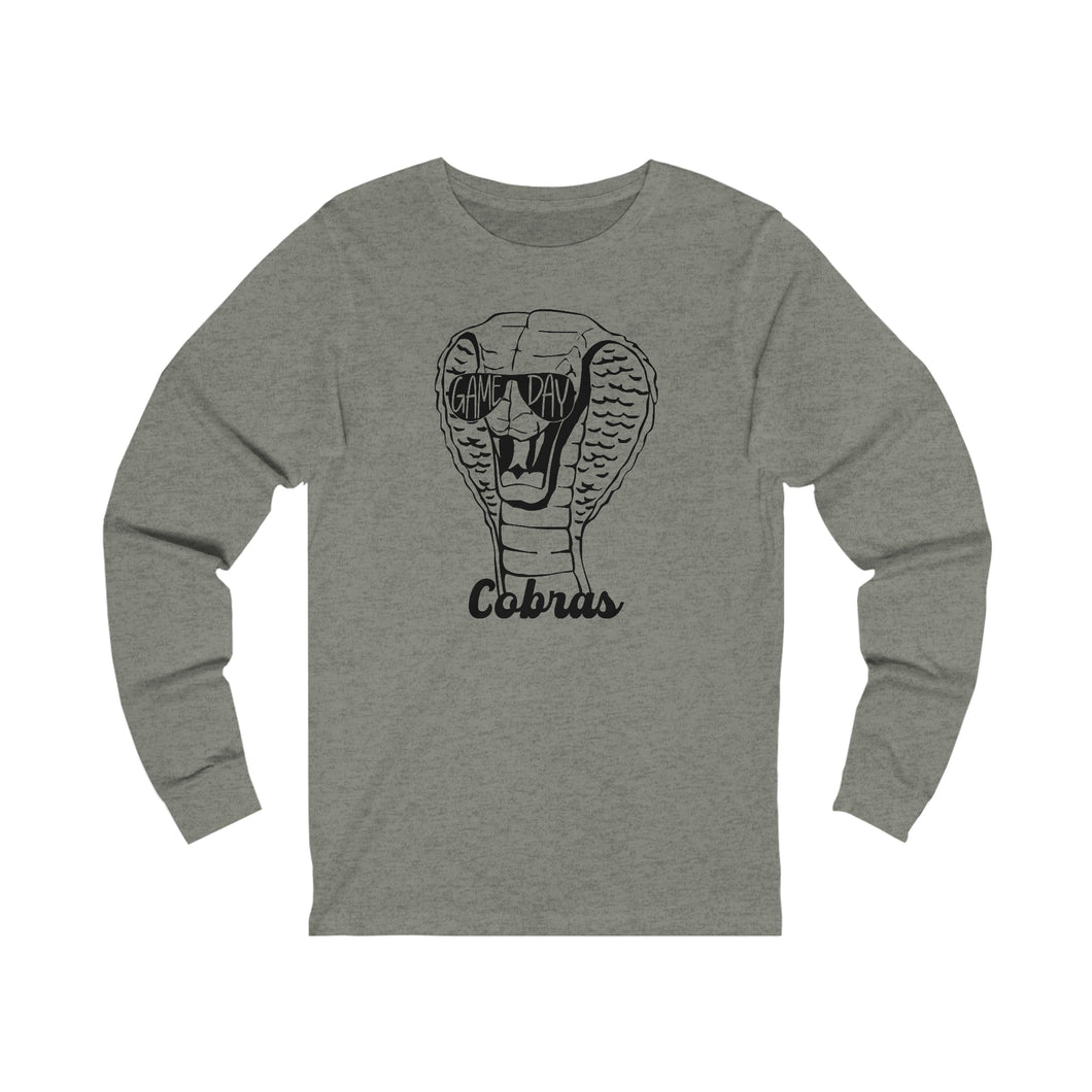 Game Day Glasses Cobras Adult Long Sleeve Tee