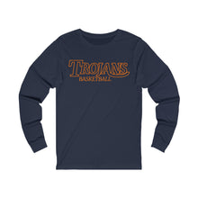 Load image into Gallery viewer, Trojans Basketball 001 Adult Long Sleeve Tee