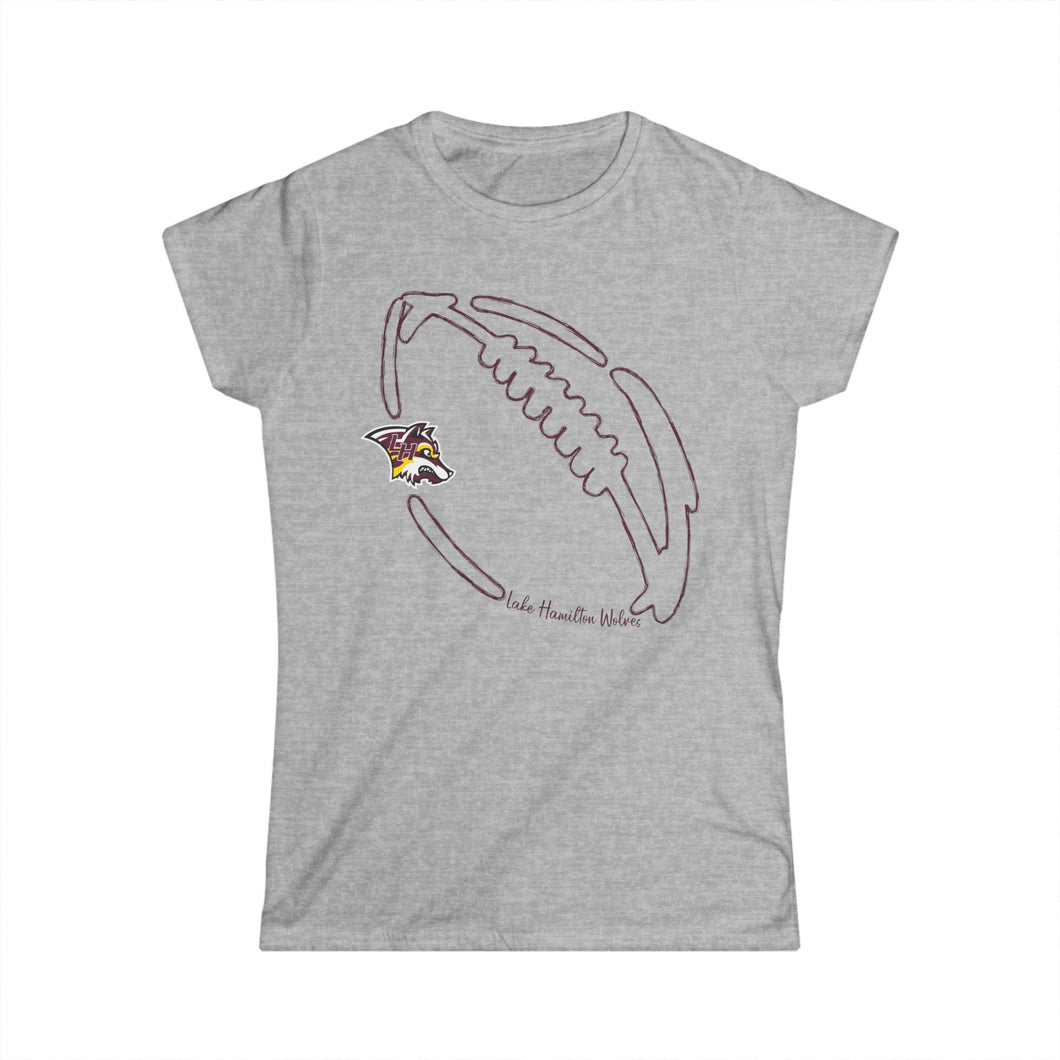 Lake Hamilton Wolves Football 003 Women's Tee