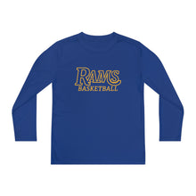 Load image into Gallery viewer, Rams Basketball 001 Youth Long Sleeve Tee