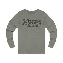 Load image into Gallery viewer, Miners Basketball 001 Adult Long Sleeve Tee