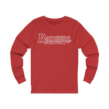 Load image into Gallery viewer, Badgers Basketball 001 Adult Long Sleeve Tee