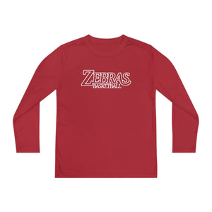 Zebras Basketball 001 Youth Long Sleeve Tee