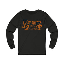 Load image into Gallery viewer, Rams Basketball 001 Adult Long Sleeve Tee
