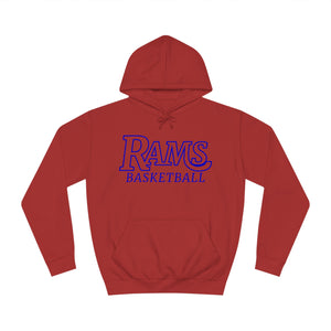 Rams Basketball 001 Unisex Adult Hoodie