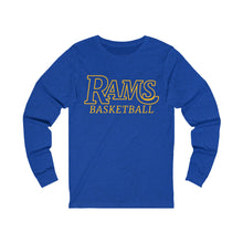 Load image into Gallery viewer, Rams Basketball 001 Adult Long Sleeve Tee