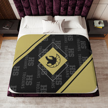 Load image into Gallery viewer, Hot Springs Trojans Plush Blanket