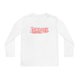 Indians Basketball 001 Youth Long Sleeve Tee