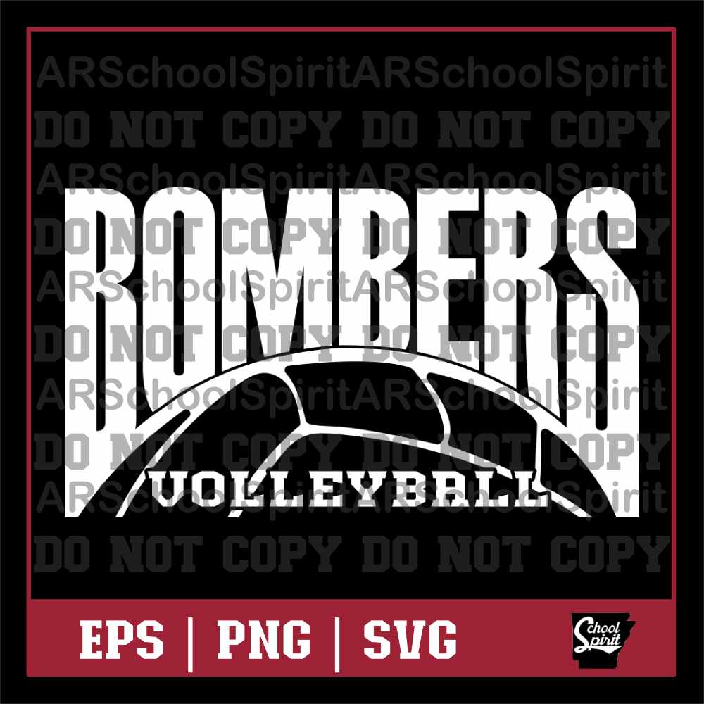 Bombers Volleyball Design