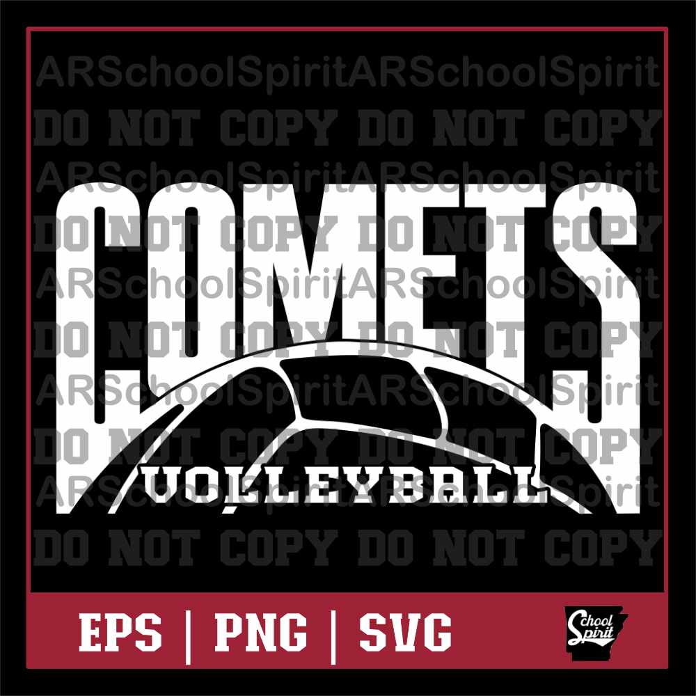 Comets Volleyball Design