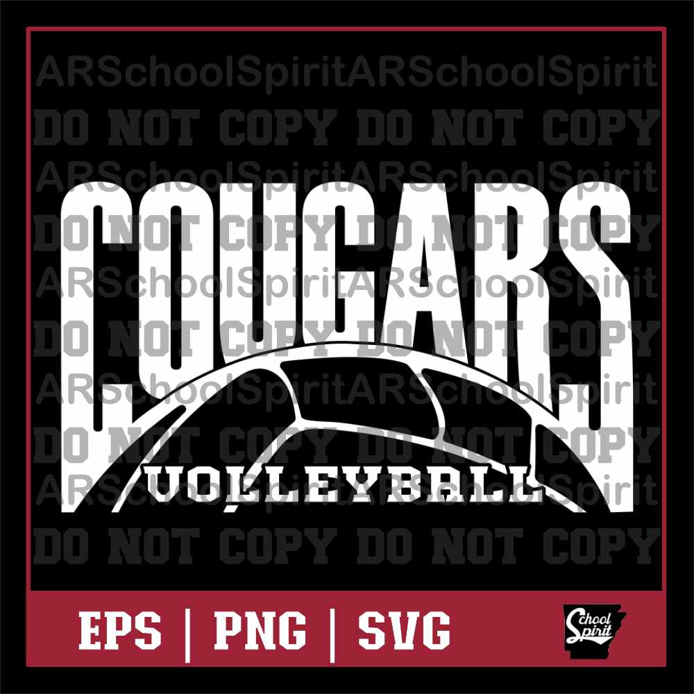 Cougars Volleyball Design