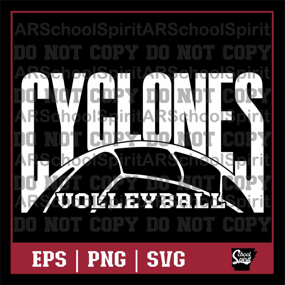 Cyclones Volleyball Design