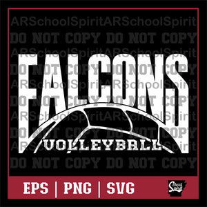Falcons Volleyball Design