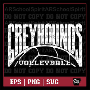Greyhounds Volleyball Design