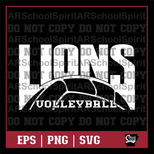 Lions Volleyball Design