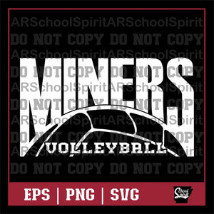 Miners Volleyball Design