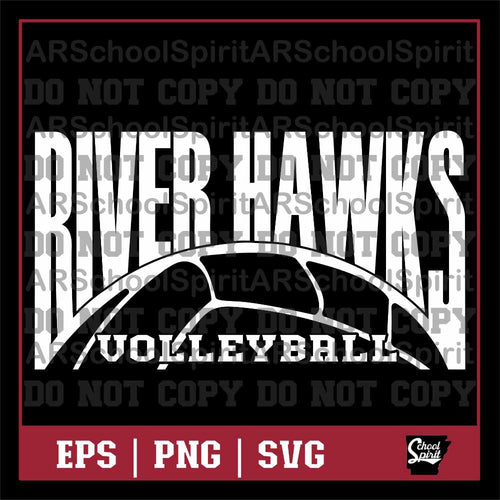 River Hawks Volleyball Design