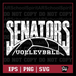 Senators Volleyball Design