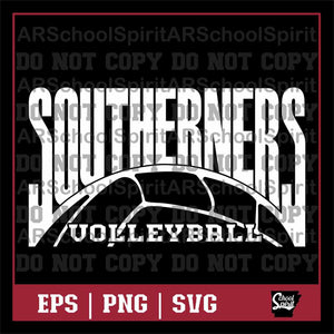 Southerners Volleyball Design